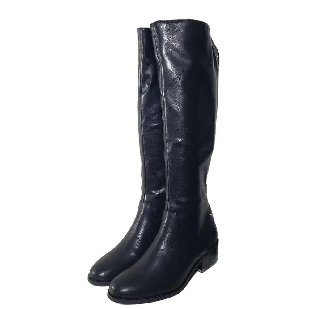 Bar III Vaylap Black Pull-on Closed Round Toe Boots Sz 6M